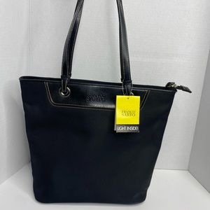 Franco Sarto Medium Black Tote Bag NWT
